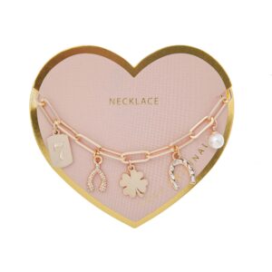 Lucky Charm Necklace, Gold